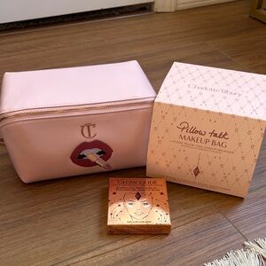 Charlotte Tilbury Pink Cosmetic Bag with Makeup Set